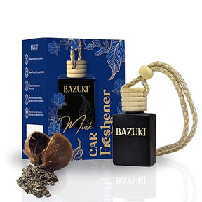 Bazuki Musk Car Perfume | Long-Lasting Car Air Freshener Made With Natural Essential Oils For Hanging | car perfumes and fresheners…